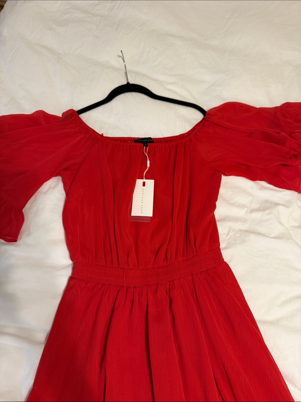 Endless Rose Red Ruffle Sleeve Mini Dress - Picture 4 of 5